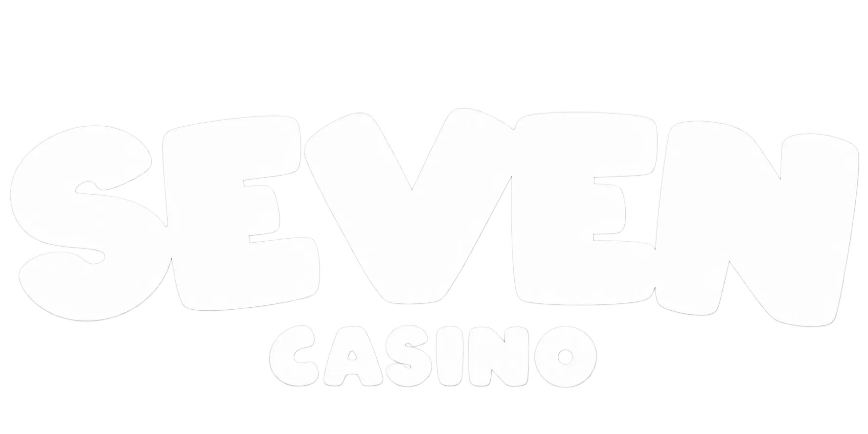 Белый логотип SEVEN CASINO